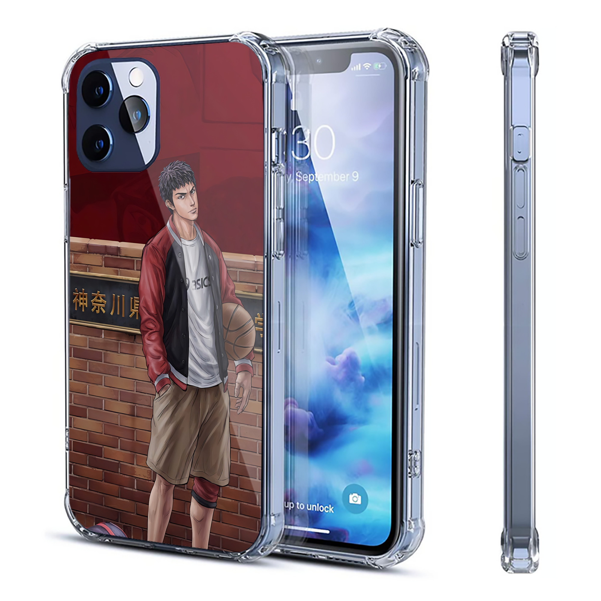 （画像用） SLAM DUNK／スラムダンク 【iPhone 12シリーズ対応】透明スマホケース（クリアソフトケース）